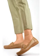 Dámske mokasíny B-3215 Dark beige - Gelteo Dámske mokasíny B-3215 Dark beige - Gelteo