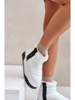 Niskie Śniegowce Na Grubej Podeszwie D.Franklin DFSH371011 Białe