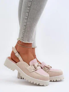 Sandále na podpätku model 195556 Krok vo veľkom štýle