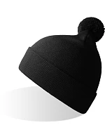 Atlantis Headwear Wind-S Pompom Pletená čiapka s bambulou 33.0294 čierna Atlantis Headwear Wind-S Pompom Pletená čiapka s bambulou 33.0294 čierna
