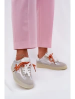 Niskie Buty Sportowe Damskie Srebrne Zelevelis