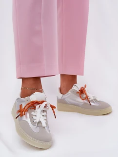 Niskie Buty Sportowe Damskie Srebrne Zelevelis