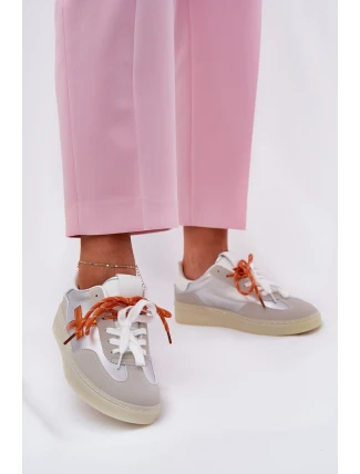 Niskie Buty Sportowe Damskie Srebrne Zelevelis