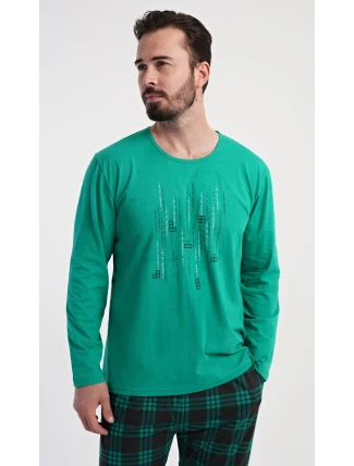 Pánske dlhé pyžamo Tetris