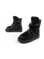 D.Franklin dámske snehové topánky zimné módne kožušinové zateplené čierne vysoké dámske