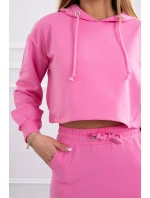 Súprava blúzky so sukňou svetlo ružová