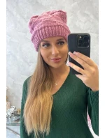 Dámska čiapka Nastia K373 tmavo ružová