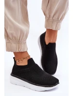 Damskie Wsuwane Buty Sportowe Czarne Ferive