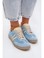 Zazoo N1068 Dámske semišové nízke tenisky Blue