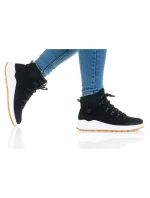 Dámske športové členkové topánky W H4L21-OBDH252 Black with White - 4F Dámske športové členkové topánky W H4L21-OBDH252 Black with White - 4F