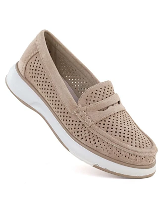 Dámske topánky SK515B MK098H beige and white - Sergo Leone Dámske topánky SK515B MK098H beige and white - Sergo Leone