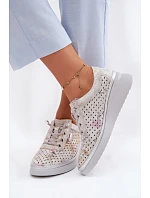 Poloplatformové topánky model 226323 Krok v štýle