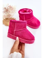 Dziecięce Ocieplane Botki Śniegowce Fuksja Gooby