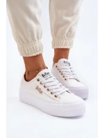 Damskie Trampki Na Platformie Lee Cooper LCW-24-31-2725 Białe