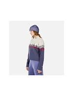 Dámsky sveter ROSSIGNOL W PATTERNED TN SWEATER, modrý Dámsky sveter ROSSIGNOL W PATTERNED TN SWEATER, modrý