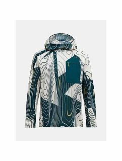 Pánska mikina PEAK PERFORMANCE M Freelight Aop Polartec Alpha Hood, viacfarebná