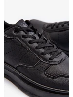 Ľahké pánske tenisky na platforme z ekokože, čierne Uziran Ľahké pánske tenisky na platforme z ekokože, čierne Uziran