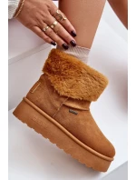 Big Star OO274A106 Snehové topánky na ťavej platforme s kožušinou Big Star OO274A106 Snehové topánky na ťavej platforme s kožušinou