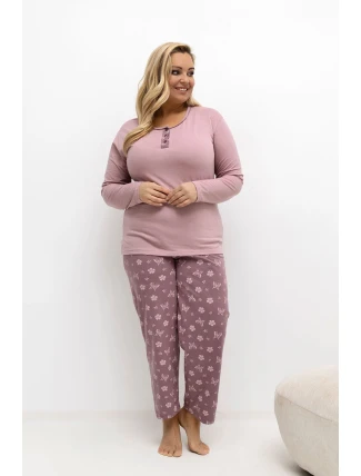 Pohodlné pyžamo pre plnoštíhly model 221186 Forever Pink
