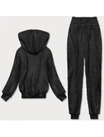 Teplý čierny teplákový dámsky komplet (YP-1104) Teplý čierny teplákový dámsky komplet (YP-1104)