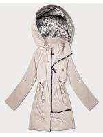 Dámska bunda s rovnou podšívkou Goodlookin light beige (KK60409-5#) Dámska bunda s rovnou podšívkou Goodlookin light beige (KK60409-5#)