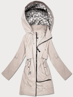 Dámska bunda s rovnou podšívkou Goodlookin light beige (KK60409-5#)