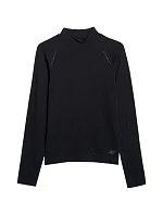 Pánske tričko s dlhým rukávom 4F M417 deep black 4FWAW25TFLOM417 20S pánske