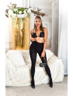 Dámske sexy pančuchy s bodkami SH8013 black - Collant