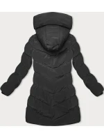Zimná bunda s kapucňou čierna (2M-023)