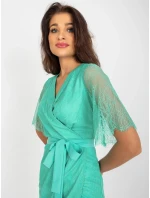 LK SK 508643 šaty.38X tyrkysová