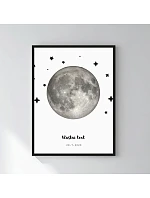 Personalizovaný magický fotob obraz v ráme – 30x40 – fázy mesiaca Personalizovaný magický fotob obraz v ráme – 30x40 – fázy mesiaca