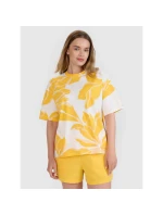 Dámske tričko oversize s potlačou 4F 4FRSS25TTSHF2692-90A