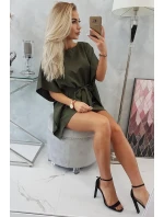Oversize khaki netopierie šaty Oversize khaki netopierie šaty