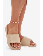 Damskie Klapki 4FMM00FFLIF031A-83S Beżowe