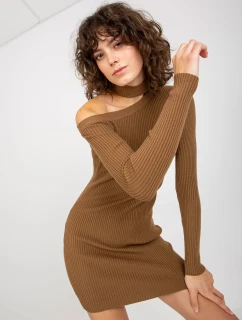 Dámske šaty NM SK NG 2315 svetlo hnedé