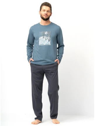 Pánske pyžamo Key MNS 627 B25 dĺžka/r M-2XL