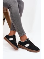 Zamszowe Sneakersy Damskie Vinceza 14029 Czarne