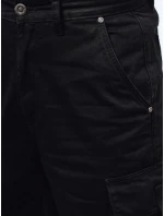 Pánske nákladné bojové nohavice čierne FashionStreet UX4325