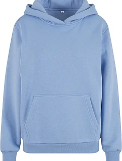Build your Brand BY 289 Dámska mikina s kapucňou oversize „Fluffy“ 56.0289 powder blue