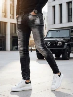 Pánske čierne nohavice FashionStreet UX3818