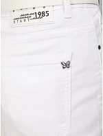 Dámske džínsy s vysokým pásom a opaskom Mom Fit white FashionStreet UY2924