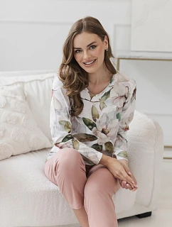 Pyžamo Taro 3615 Denisa, s dlhými rukávmi, veľkosť M–XL, Z26