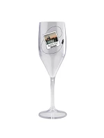 Personalizovaná nerozbitná pohár na prosecco s fotografiou a cestovateľským motívom Personalizovaná nerozbitná pohár na prosecco s fotografiou a cestovateľským motívom