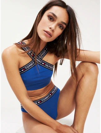 Športová podprsenka UW0UW00551-425 modrá - Tommy Hilfiger