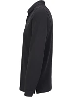 NEOBLU Owen LSL Men Pánske polo s dlhým rukávom z hrubého piqué 24.4396 deep black