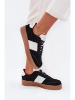 Zamszowe Sneakersy Damskie Daniel Lopez Just Dare SS2D4021 Czarne