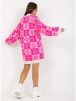 Dámsky sveter LC SW 0301 biely a ružový