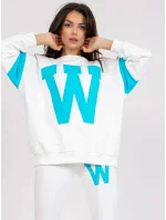 Tepláková súprava FA KMPL 7856.44P biela a modrá - FPrice