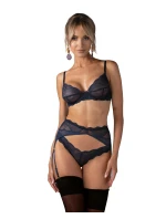 Dámsky sexy set Nightly Blue 3-PCS SET dark blue - Obsessive