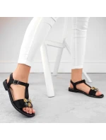 Zirkónové pohodlné sandále S.Barski W OLI261A black